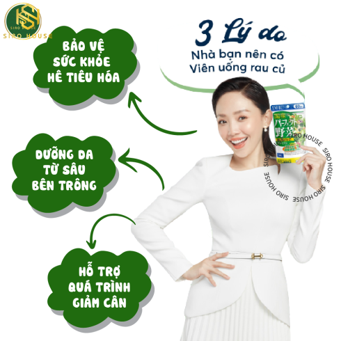 Viên uống rau củ DHC NHẬT BẢN 60 NGÀY (240 viên)