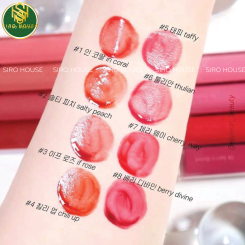 SON TINT BÓNG CHO ĐÔI MÔI CĂNG MỌNG ROMAND DEWYFUL WATER TINT 5G