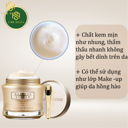Kem dưỡng trắng trị nám ngọc trai Vento Vivere Pearl Rare