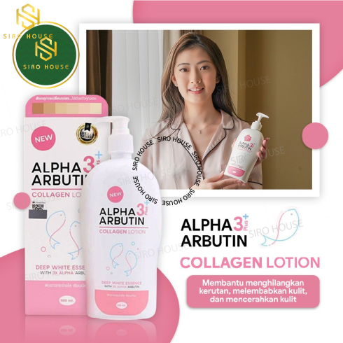 Dưỡng Thể Trắng Da Alpha Arbutin Collagen Lotion 3+ Plus 500mL