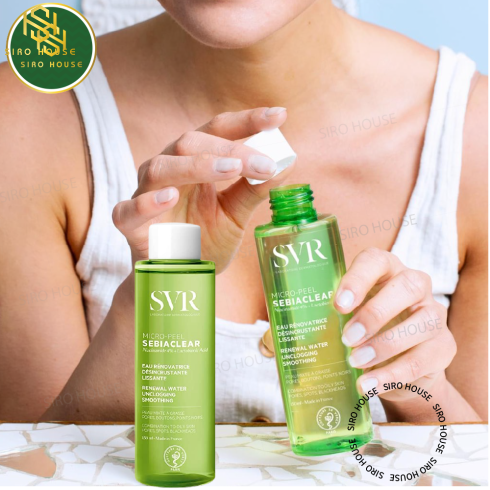Nước Cân Bằng Làm Giảm Mụn Dành Cho Da Dầu Mụn Nhạy Cảm SVR Sebiaclear Micro-Peel 150mL