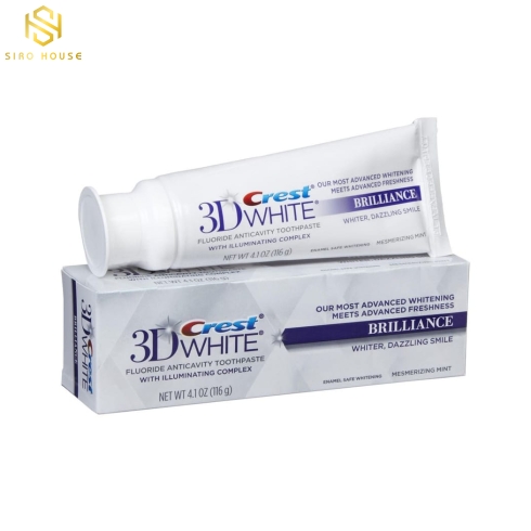 Kem đánh răng CREST 3D White Brilliance 116g