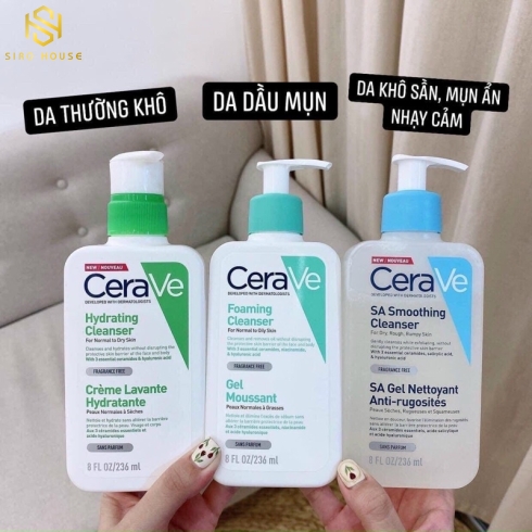 Sữa rửa mặt CERAVE #SA Gel Nettoyant Anti-Rugosite 236mL