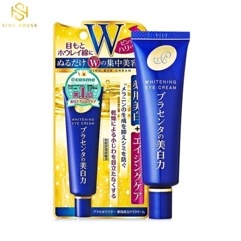 Kem dưỡng mắt MEISHOKU Placenta Medicated Whitening Eye Cream 30g