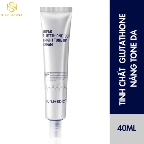 Kem dưỡng SUR.MEDIC Super Glutathione 100 Bright Tone Up Cream 40mL