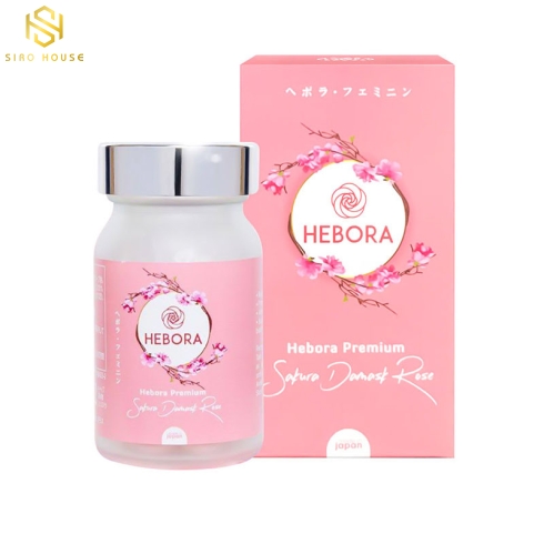 Viên uống hoa hồng làm thơm cơ thể HEBORA Sakura Damask Rose (60 viên)