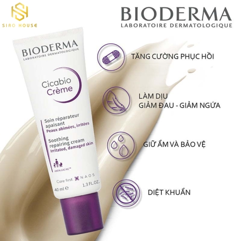 KEM DƯỠNG ẨM BIODERMA CICABIO CRÈME 40ml
