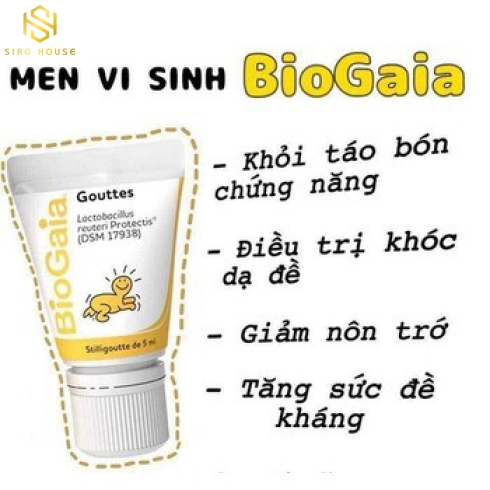 Men vi sinh BIOGAIA 5mL dạng Tuýp