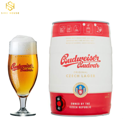 Bia Budweiser Budvar Bom 5L
