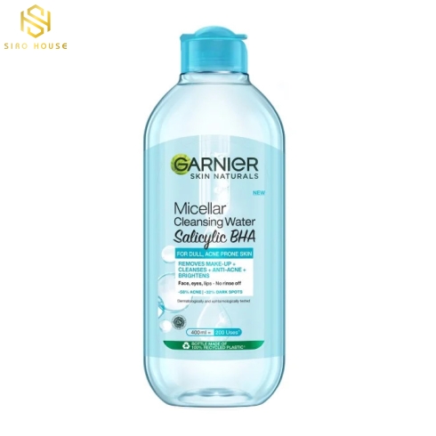 Nước tẩy trang GARNIER Salicylic BHA Micellar Cleansing Water 400mL 