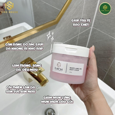Tẩy tế bào chết toàn thân RMON White Label Dia Body Scrub 400g