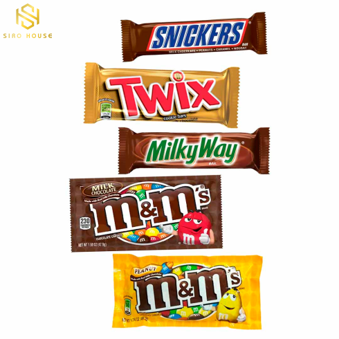 Socola tổng hợp 5 loại M&M Mars Chocolate Full Size Packs 30 gói 1521.3g Mỹ