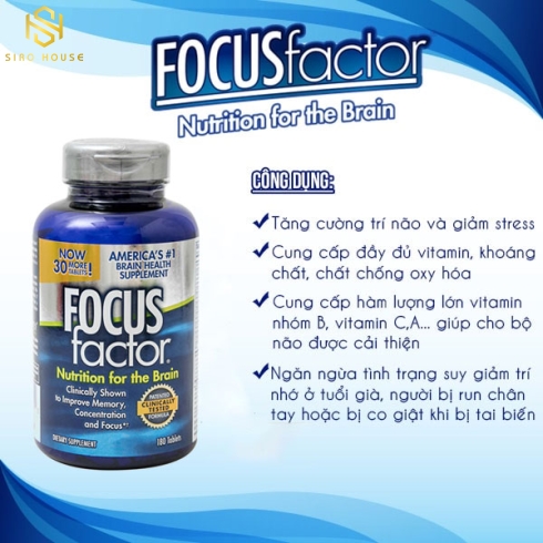 Thực phẩm chức năng Viên Uống Bổ Não focus factor nutrition for the brain 150 tablets Mỹ