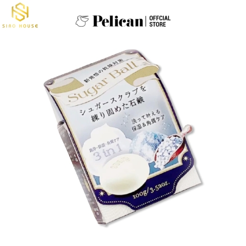 XÀ PHÒNG ĐƯỜNG TẨY TẾ BÀO CHẾT TOÀN THÂN PELICAN SUGAR BALL 100G