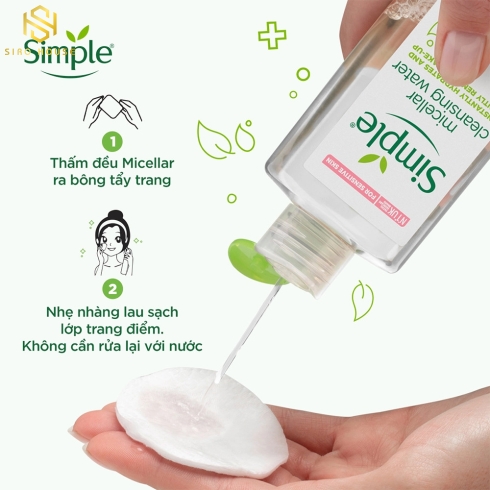 Nước Tẩy Trang SIMPLE Kind To Skin Micellar Cleansing Water 200mL