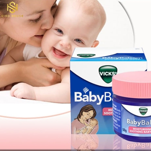 Kem bôi ấm ngực em bé VICKS BabyBalsam 50g 