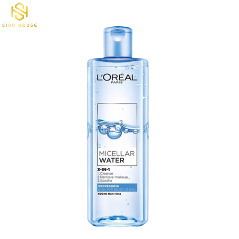 Nước tẩy trang LOREAL 3 in1 Micellar 400mL
