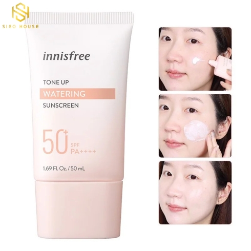 Kem Chống Nắng Nâng Tông, Dưỡng Ẩm Da Kem Chống Nắng Innisfree Tone Up Watering Sunscreen SPF50+/PA+