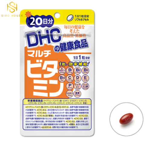 Viên uống DHC Multi bổ sung tổng hợp 12 loại vitamin - gói 60 viên