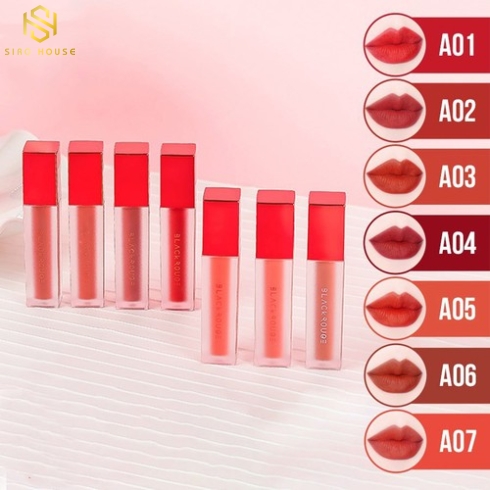 Son kem BLACK ROUGE Air Fit Velvet A01 đến A07