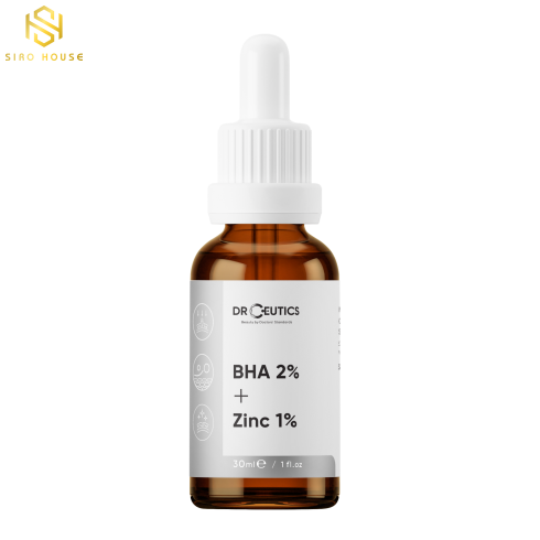 Serum BHA 2% + ZinC 1% DrCeutics Giảm Mụn Và Giảm Sưng Mụn tại E3 Audio