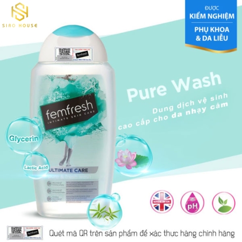 Dung dịch vệ sinh nữ FEMFRESH Active Wash 250ML