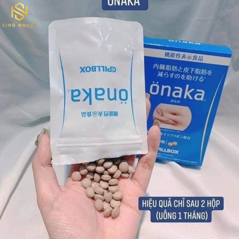 Viên uống giảm mỡ bụng ONAKA Pillbox 60v