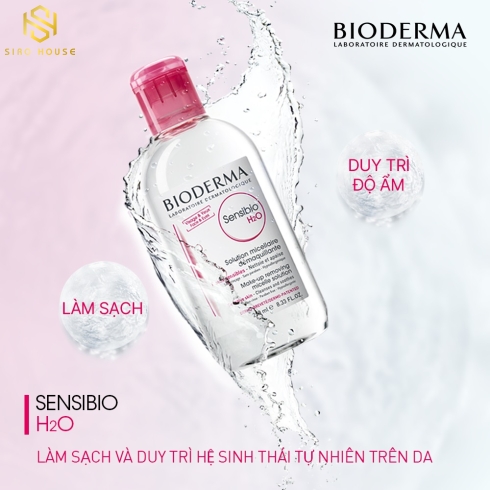 Nước tẩy trang BIODERMA H20 Micellaire 500mL
