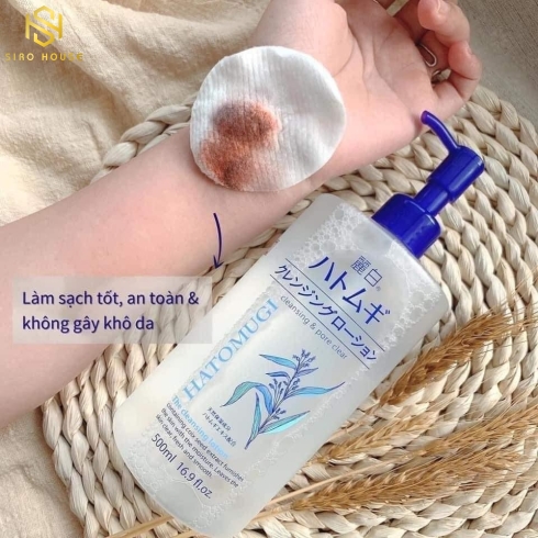 Nước tẩy trang HATOMUGI Cleansing Lotion (500mL)