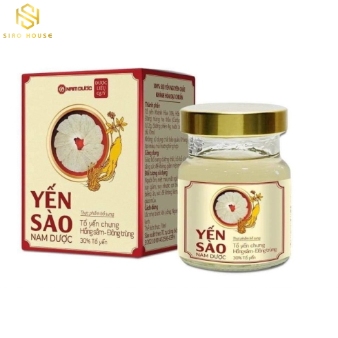 Yến Sào Chưng Hồng Sâm & Đông Trùng NAM DƯỢC  (6 lọ x70mL)