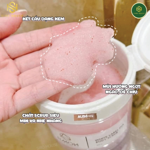 Tẩy tế bào chết toàn thân RMON White Label Dia Body Scrub 400g