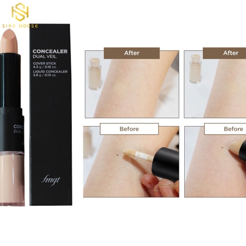 Che khuyết điểm 2 đầu THE FACE SHOP Concealer Dual Veil