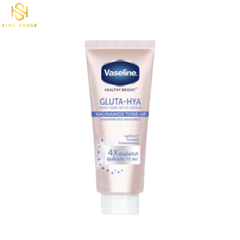 Sữa dưỡng thể Giúp Hỗ Trợ Sáng Da VASELINE Nâng Tông Gấp 4 Lần Gluta-Hya Niacinamide Tone-Up 300Ml