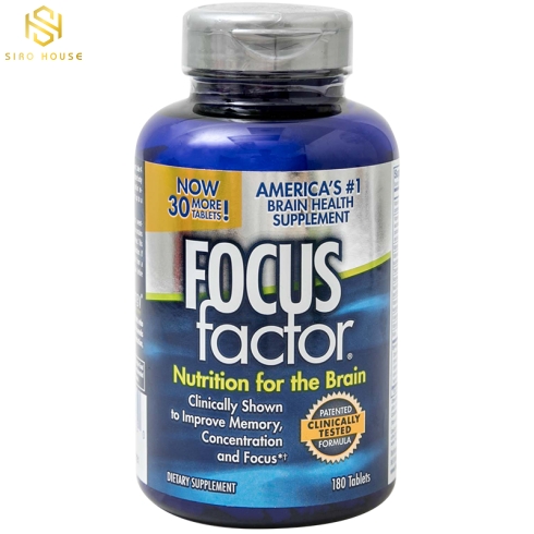 Viên uống bổ não FOCUS FACTOR Nutrition for The Brain 180 viên 