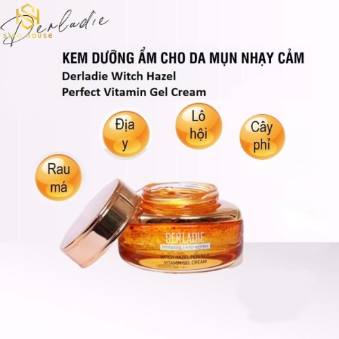 Kem dưỡng DERLADIE Witch Hazel Perfect Vitamin Gel Cream 55mL	