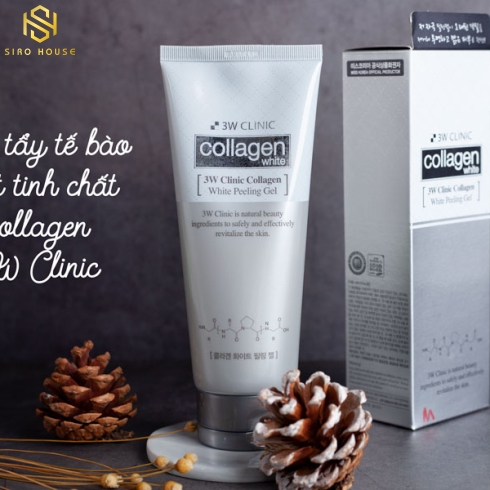Gel Tẩy Tế Bào Chết 3W Clinic Collagen White Peeling 180ml