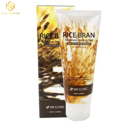 Tẩy Tế Bào Chết Chiết Xuất Cám Gạo Dạng Gel 3W Clinic Rice Bran Moisture Peeling Gel