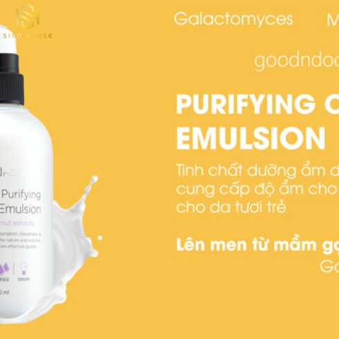 Tinh chất dưỡng trắng GOODnDOC Oil Free Emulsion 120mL