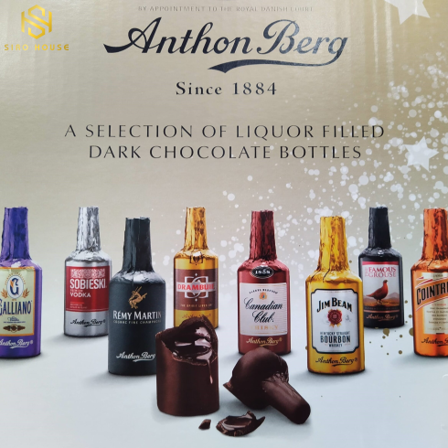 Chocolate Nhân Rượu 64 Chai Anthon Berg Since 1884 của Mỹ
