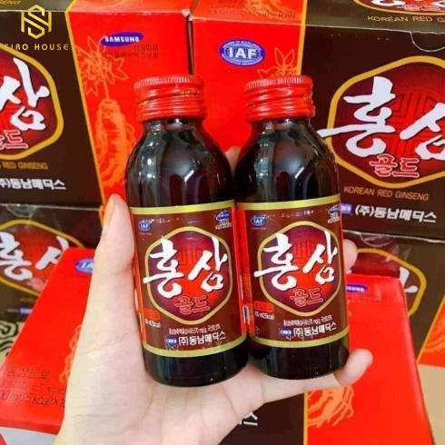 Nước hồng sâm WELLBEING Korean Red Ginseng hộp 10 chai x 100mL
