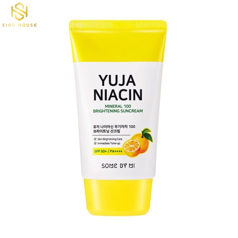 Kem chống nắng SOME BY MI Yuja Niacin Mineral 100 Brightening Suncream 50mL