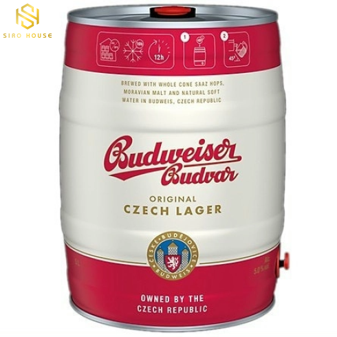 Bia Budweiser Budvar Bom 5L