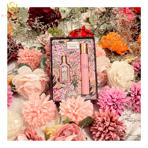 Bộ Quà Tặng Nước Hoa Gucci Flora Gorgeous Gardenia EDP (7.4ML + 5ML)