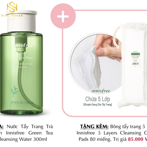 NƯỚC TẨY TRANG INNISFREE TRÀ XANH