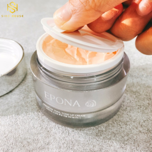 Kem Dưỡng Trắng Nâng Tone Chiết Xuất Ốc Sên EPONA Premium Snail Tone Up Cream SPF 30 PA++