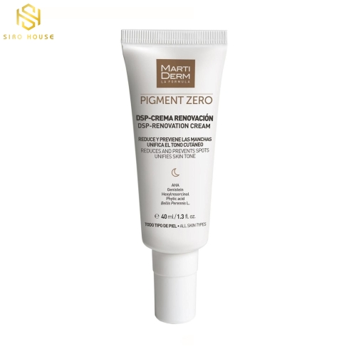 Kem Dưỡng Da Ban Đêm HYDROQUINONE MartiDerm Pigment Zero DSP Renovation Cream