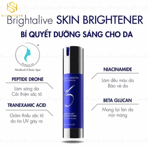 KEM DƯỠNG TRẮNG DA ZO BRIGHTALIVE  SKIN BRIGHTENER