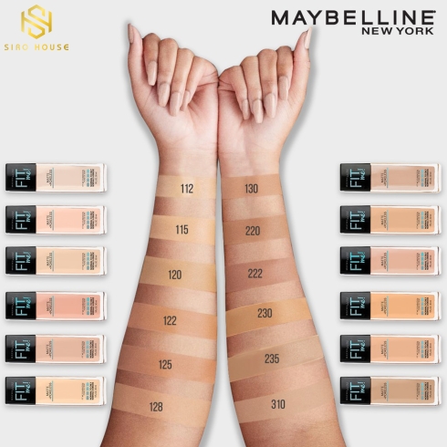 Kem Nền Kiềm Dầu, Cho Lớp Nền Mịn Lì Tự Nhiên Maybelline Fit Me Matte Poreless Foundation 30ml