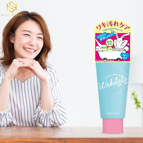 Tẩy tế bào chết làm sáng vùng nách WAKILALA Scrub Wash 90g