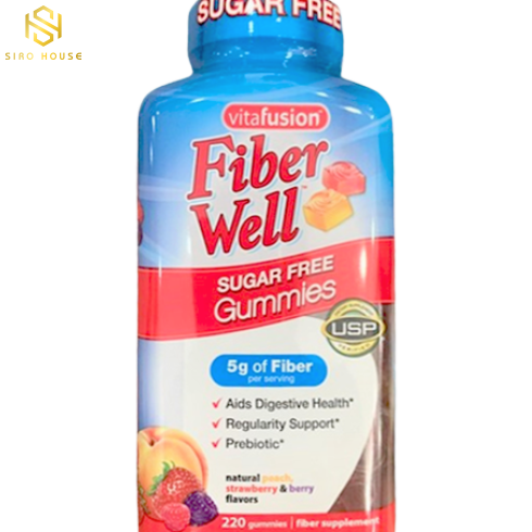 Kẹo dẻo bổ sung chất xơ VITAFUSION Fiber Well 220 viên